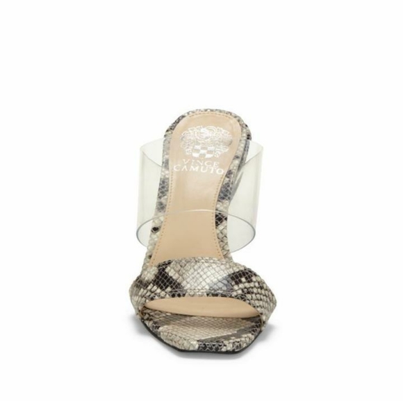 Vince Camuto Felima Two Strap Snake Skin Sandal 6 - Picture 6 of 9